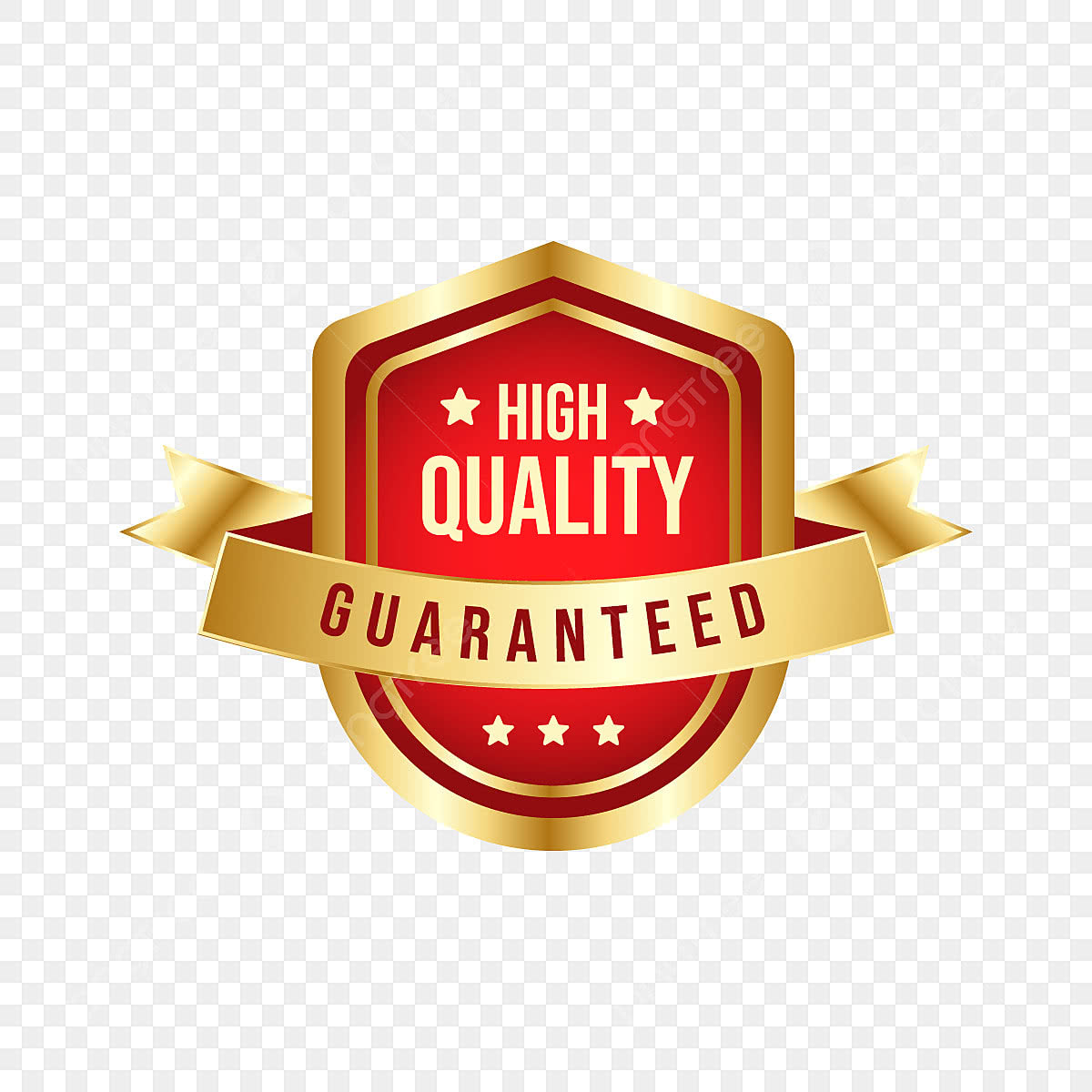 Home pngtree high quality guaranteed badge award vector png image 6686445